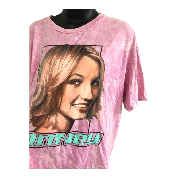 Britney Spears pink tie dye effect oversized t-shirt size‎ XL new - Picture 11 of 11